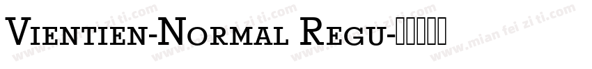 Vientien-Normal Regu字体转换